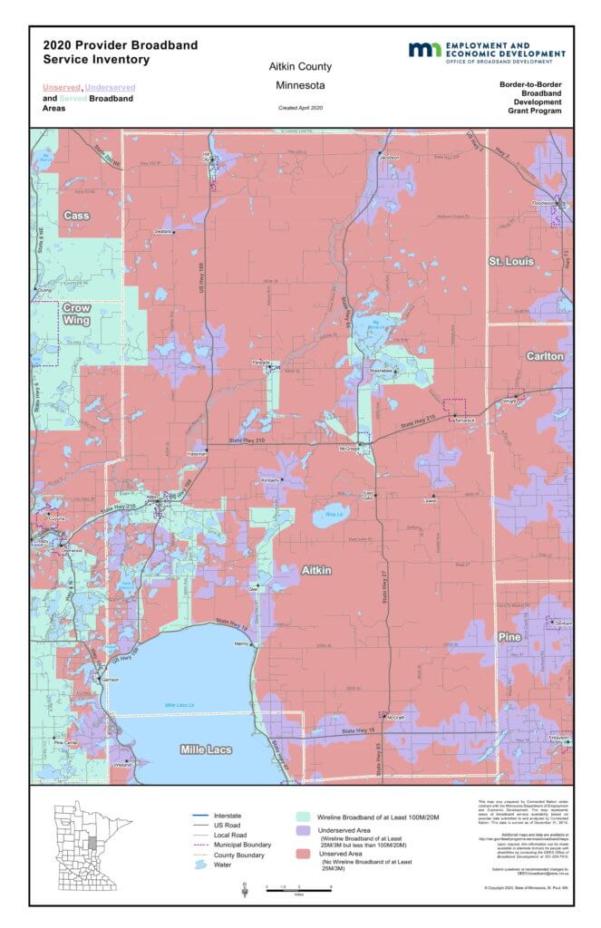 Coverage map graphic