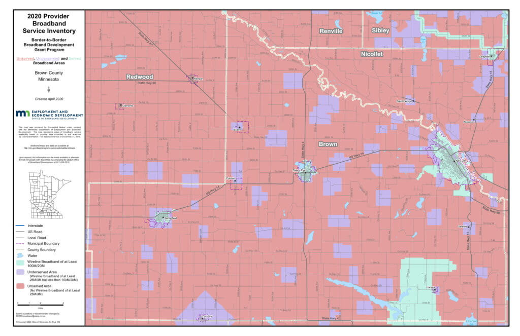 Coverage map graphic