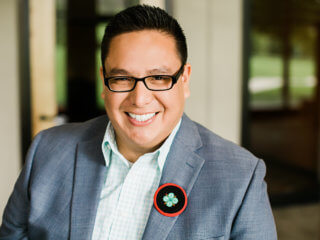Dustin Goslin, Blandin Foundation trustee, at Blandin Foundation office
