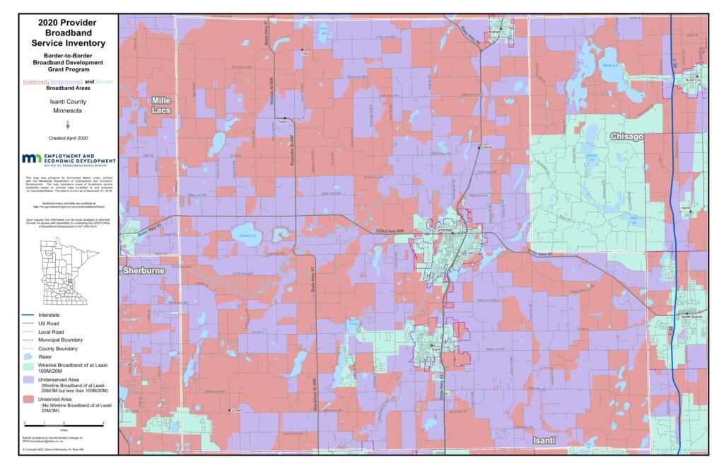 Coverage map graphic