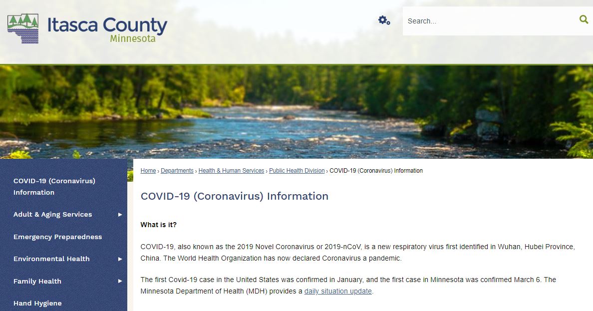 Itasca County Government COVID19 page › Blandin Foundation