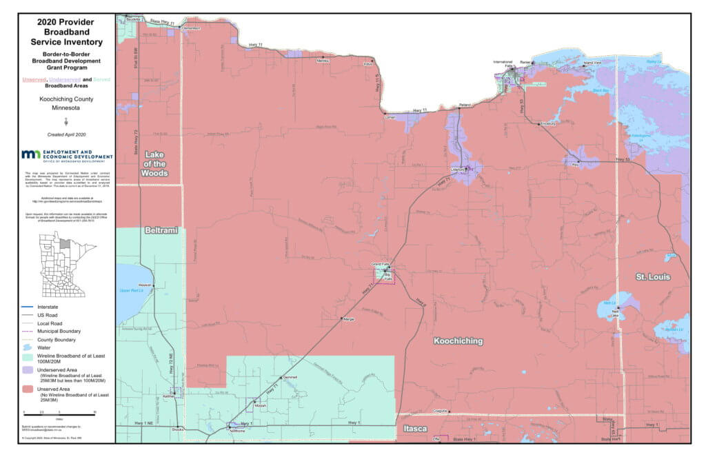 Coverage map graphic