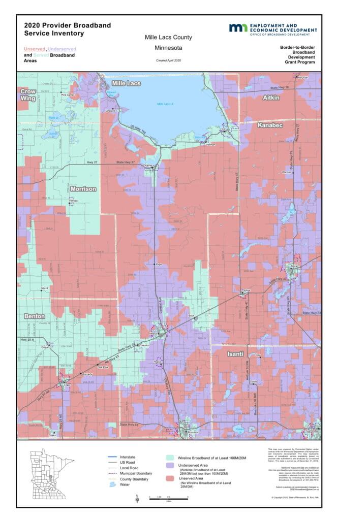 Coverage map graphic