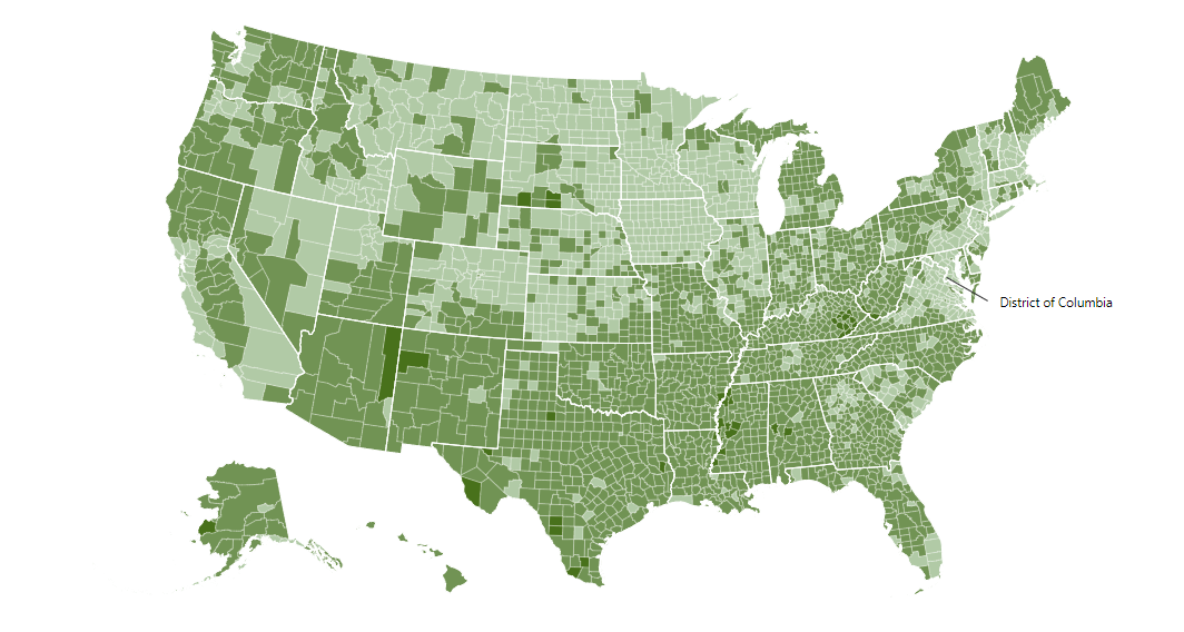 Feeding America Mind the Meal - Mind The Meal Gap Map 