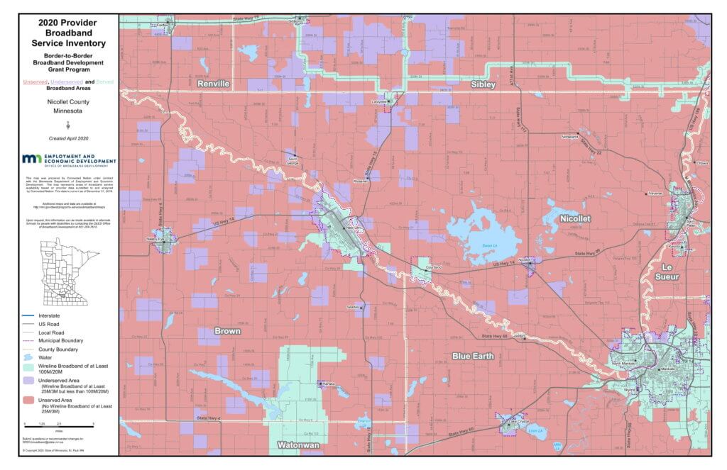 Coverage map graphic