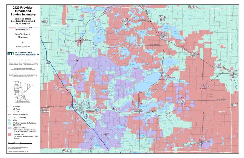 Coverage map graphic