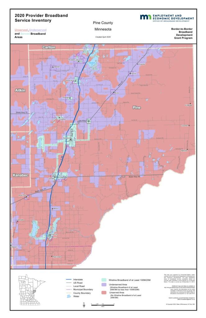 Coverage map graphic