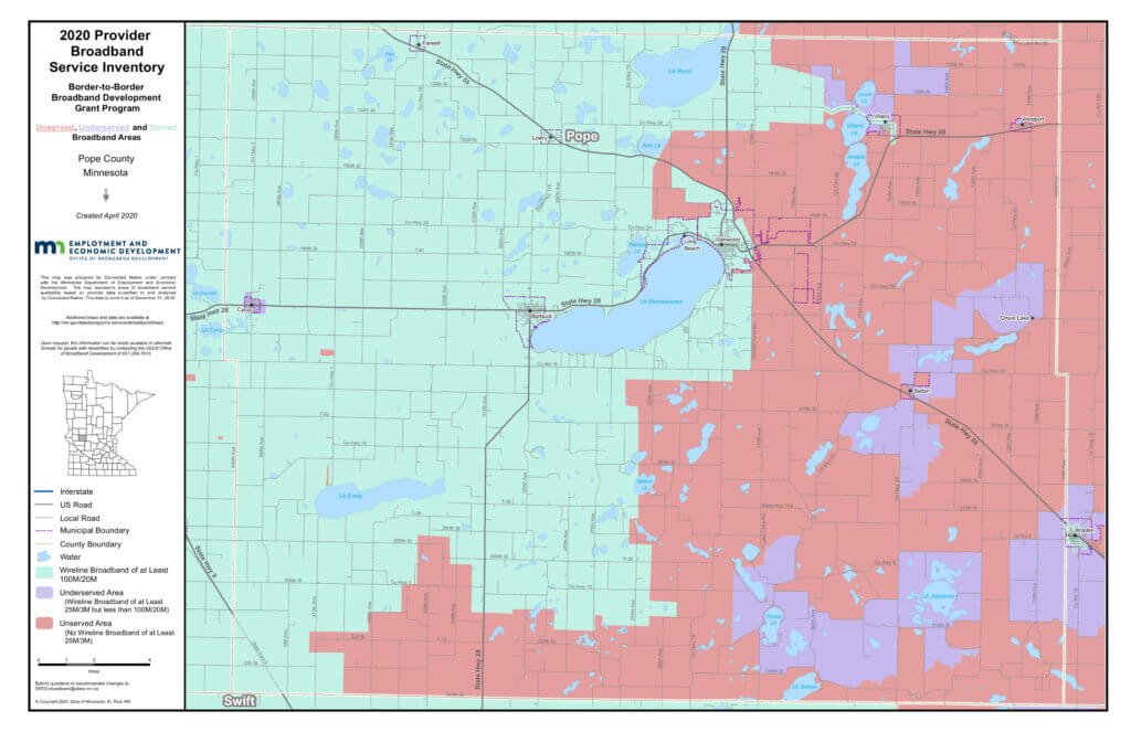 Coverage map graphic