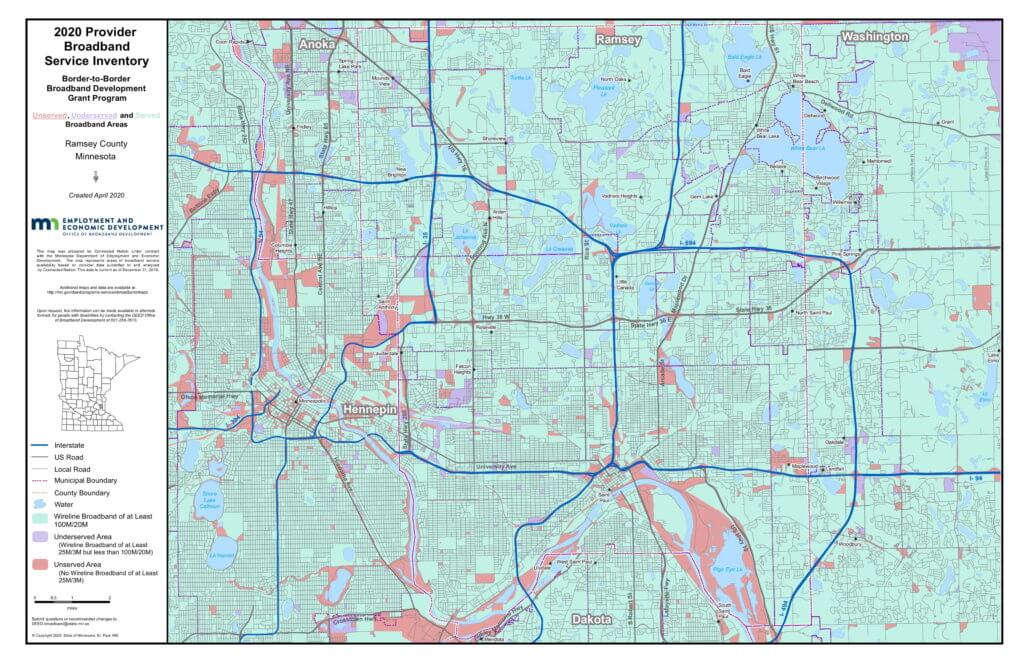 Coverage map graphic