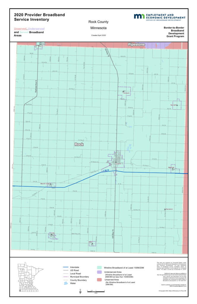 Coverage map graphic