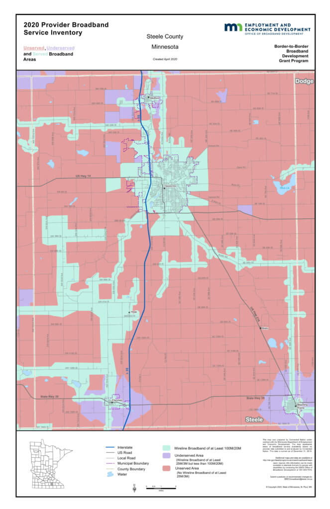 Coverage map graphic