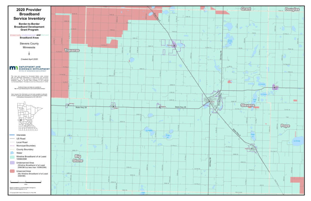 Coverage map graphic
