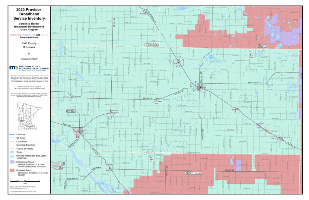 Coverage map graphic