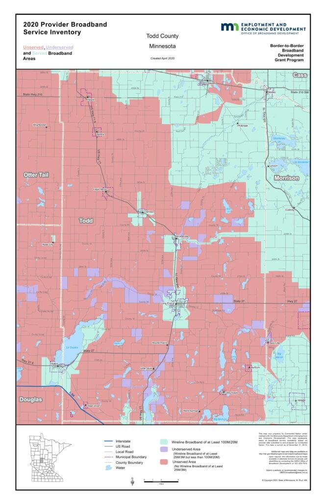 Coverage map graphic