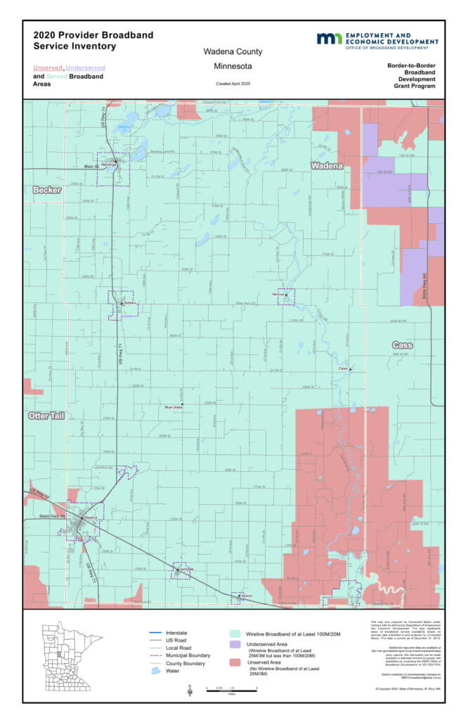 Coverage map graphic