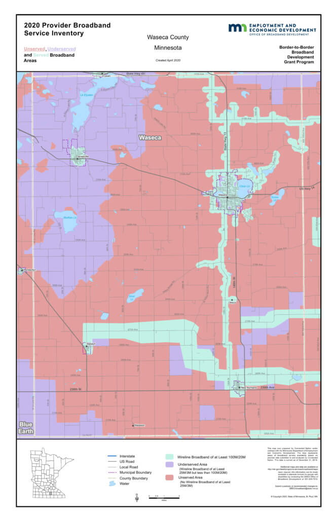 Coverage map graphic