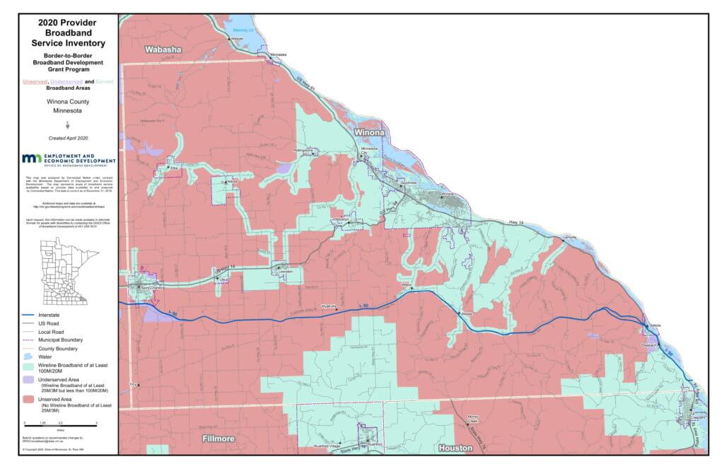 Coverage map graphic