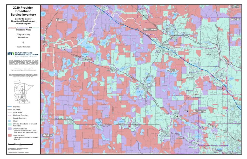 Coverage map graphic