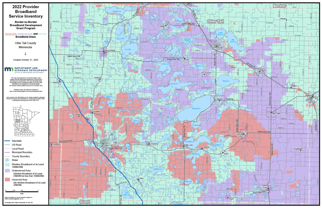 Coverage map graphic