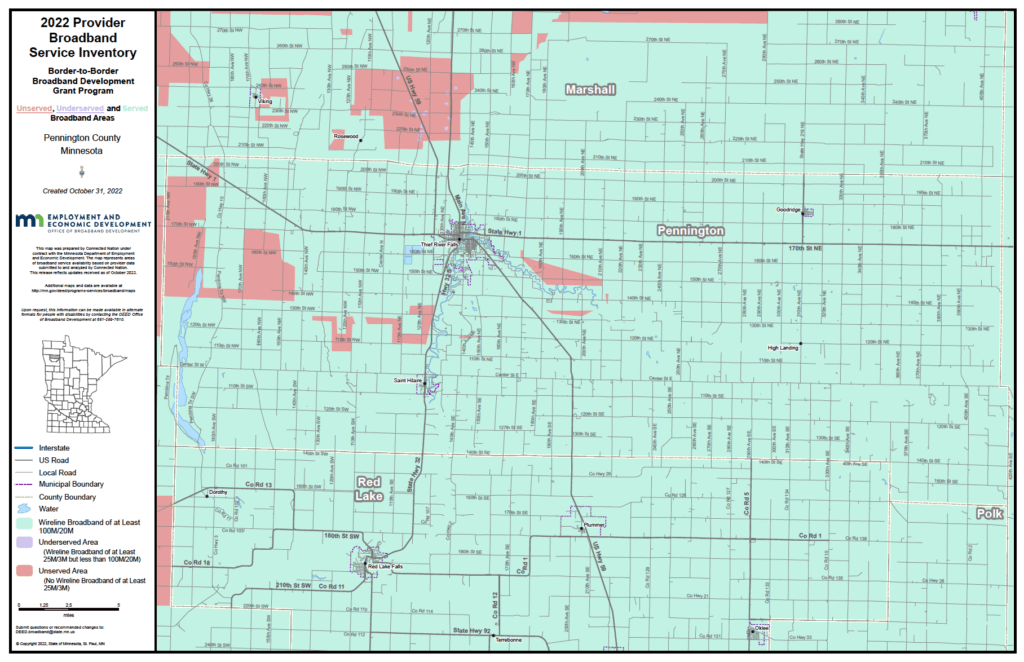 Coverage map graphic
