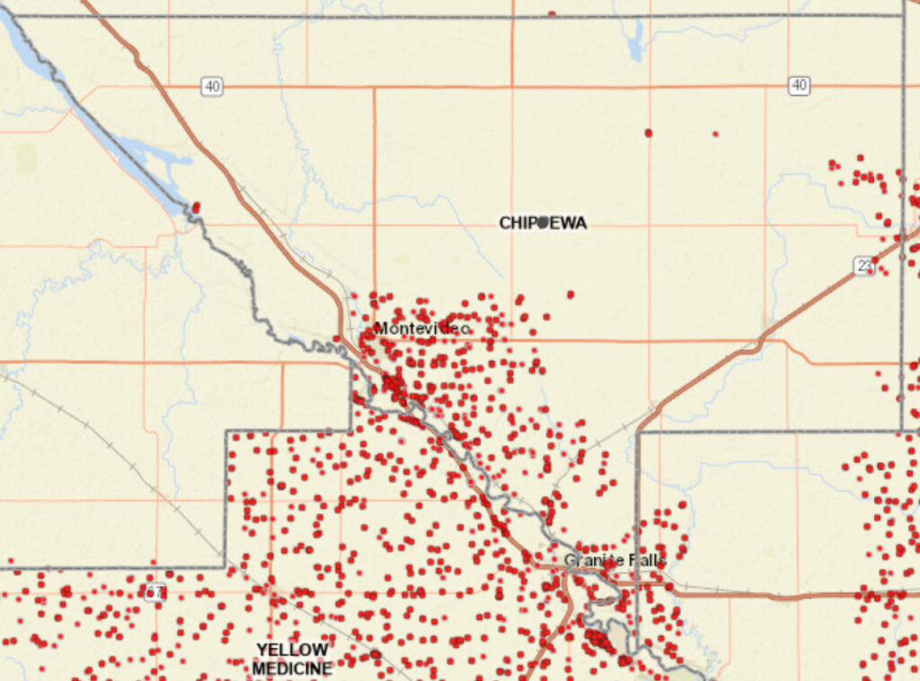 Coverage map graphic