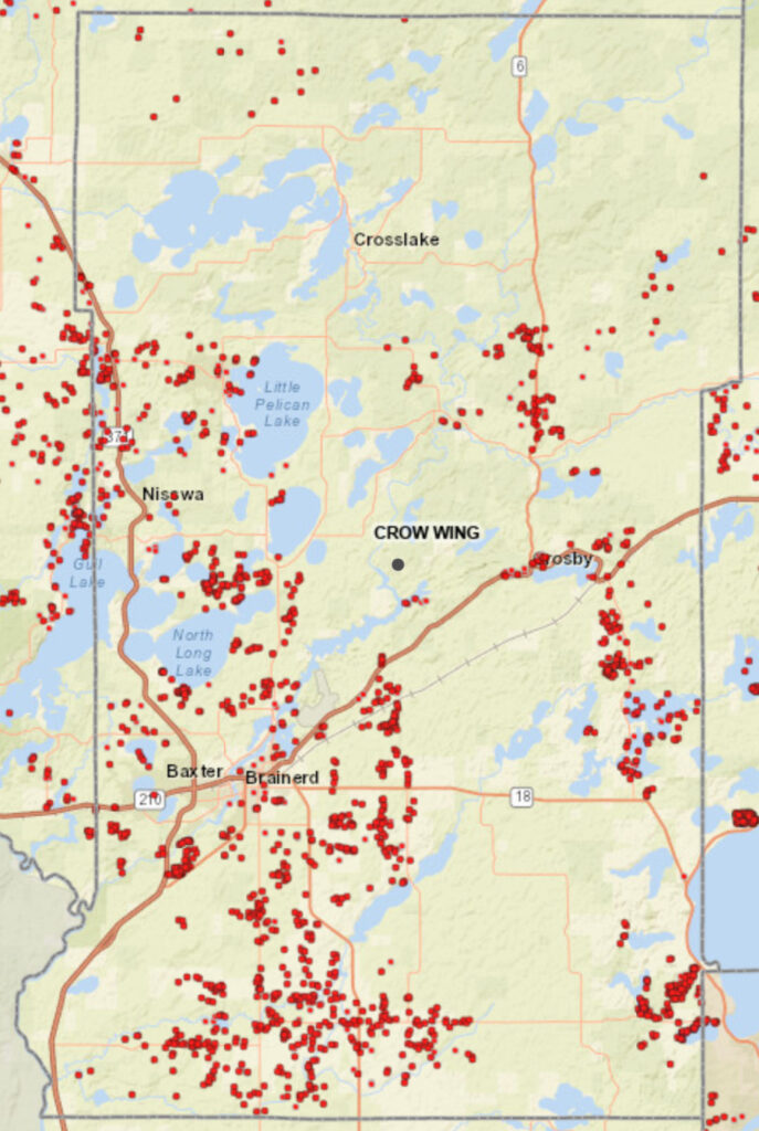 Coverage map graphic