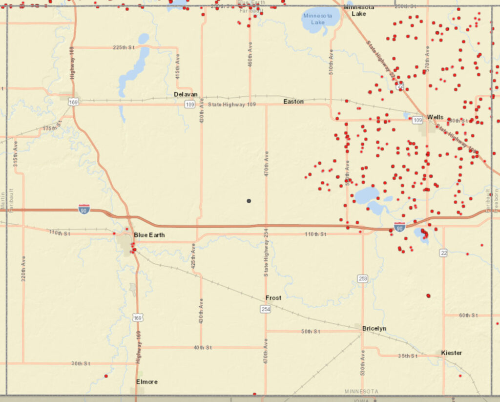 Coverage map graphic