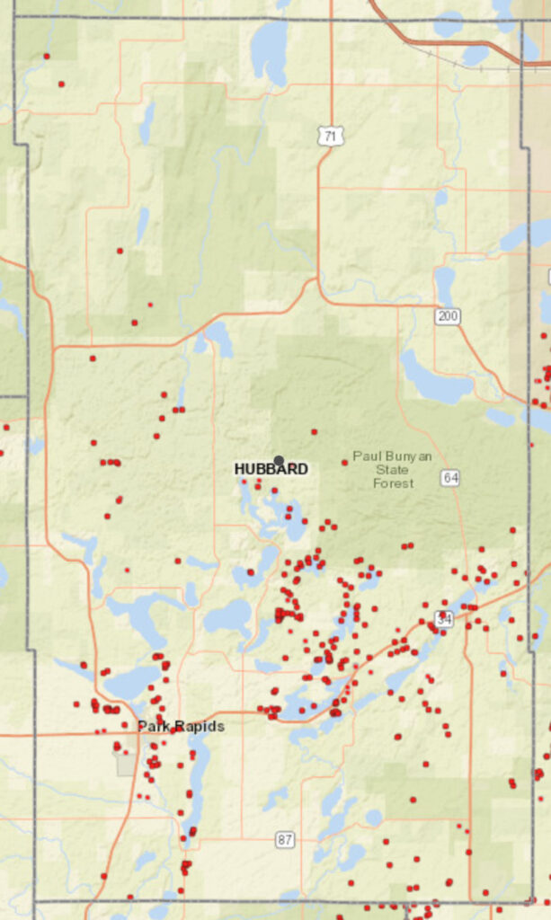 Coverage map graphic