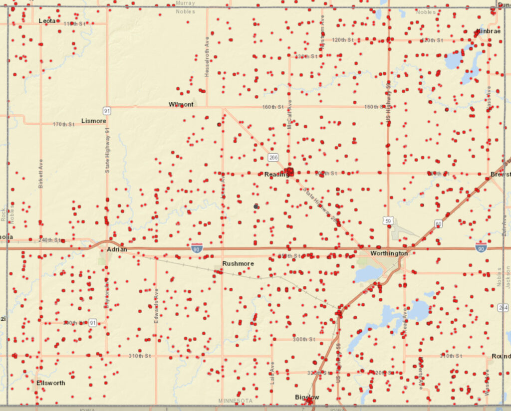 Coverage map graphic