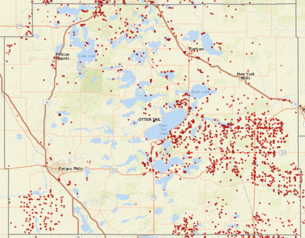 Coverage map graphic