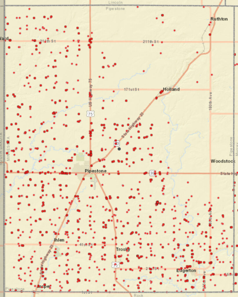 Coverage map graphic