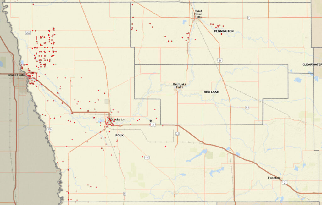 Coverage map graphic