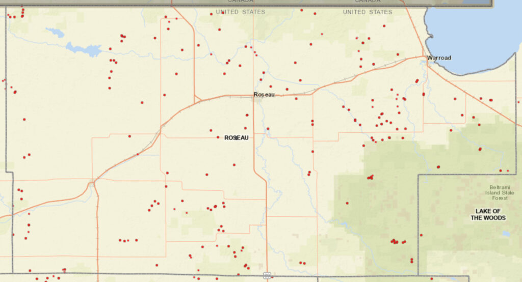 Coverage map graphic
