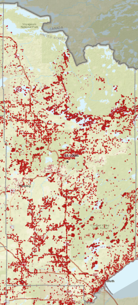 Coverage map graphic