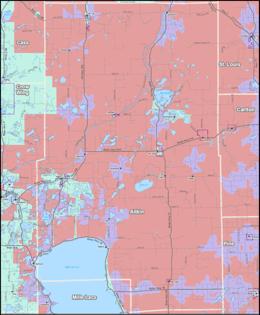 Coverage map graphic