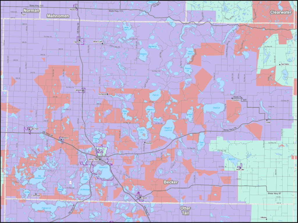 Coverage map graphic