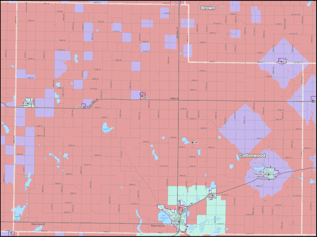 Coverage map graphic
