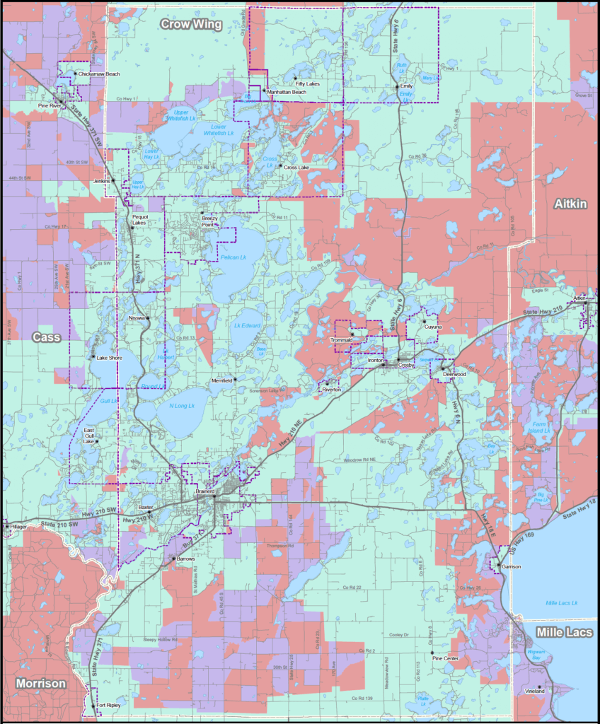 Coverage map graphic