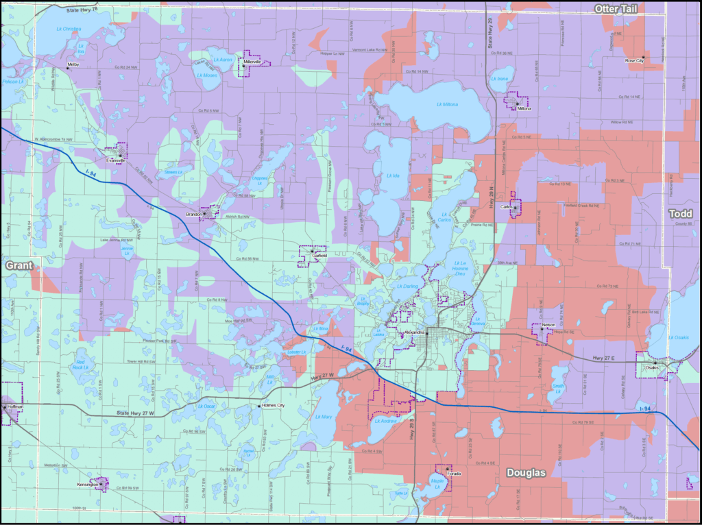 Coverage map graphic