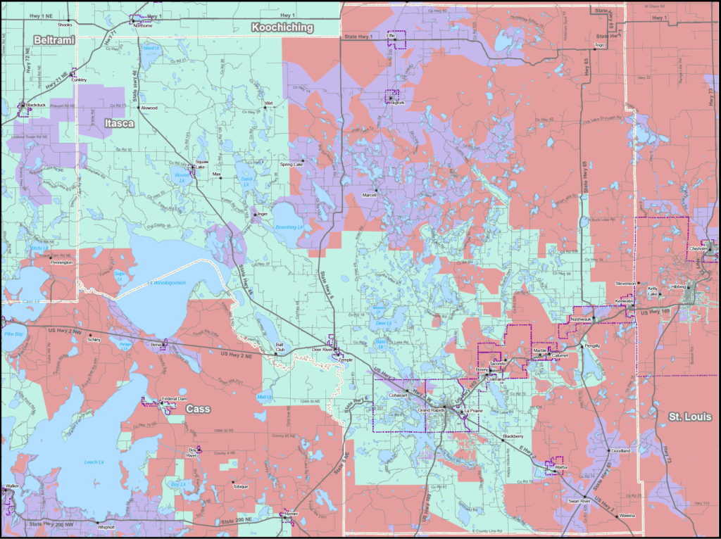 Coverage map graphic