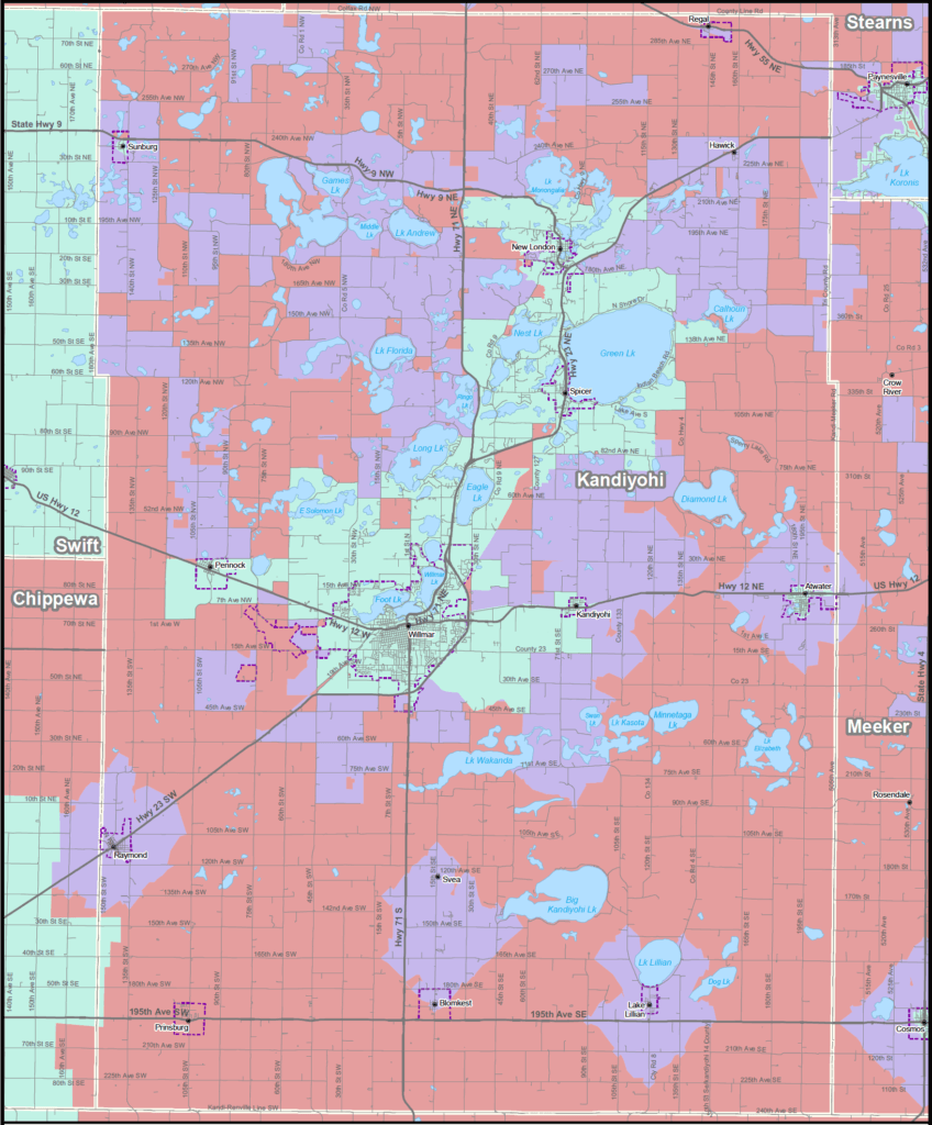 Coverage map graphic