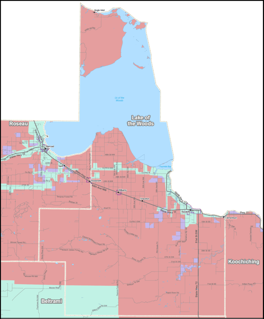 Coverage map graphic