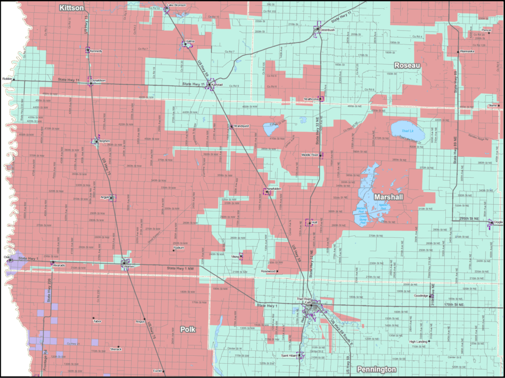 Coverage map graphic