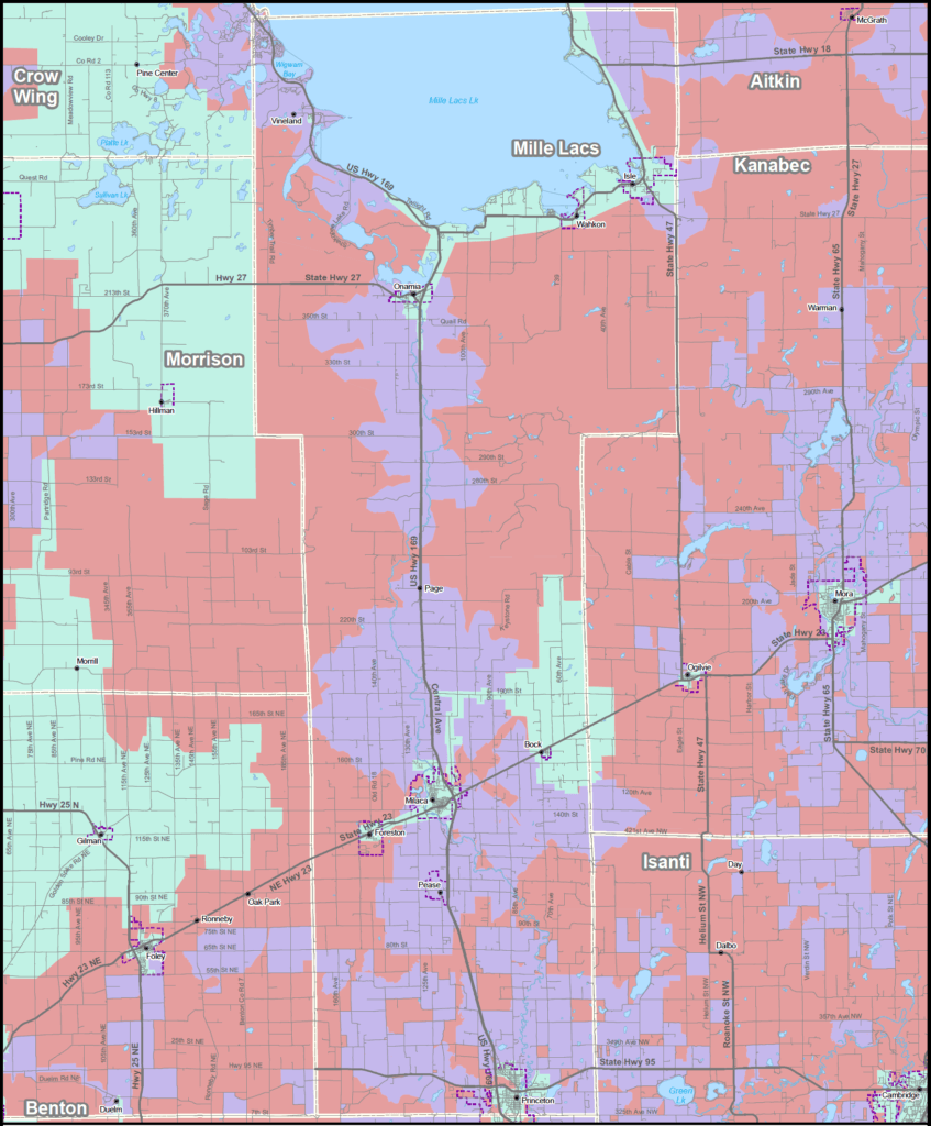 Coverage map graphic