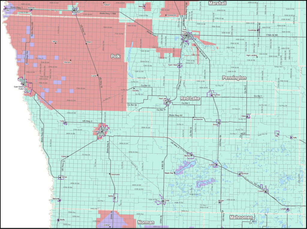 Coverage map graphic