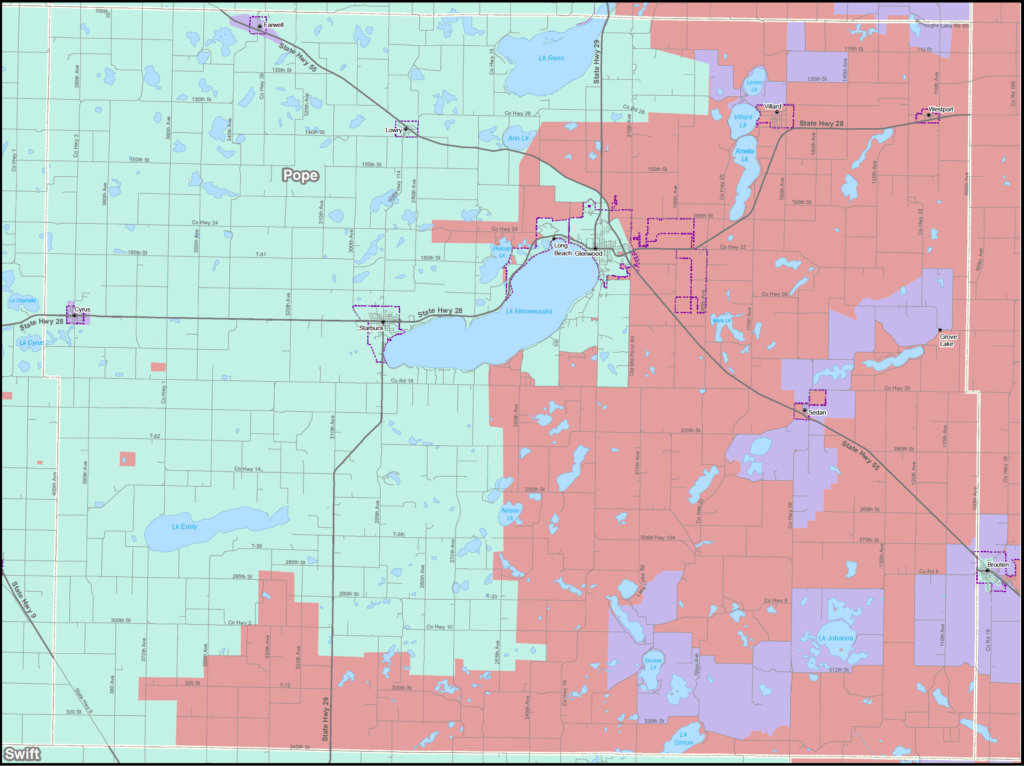 Coverage map graphic