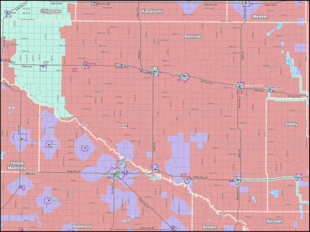 Coverage map graphic