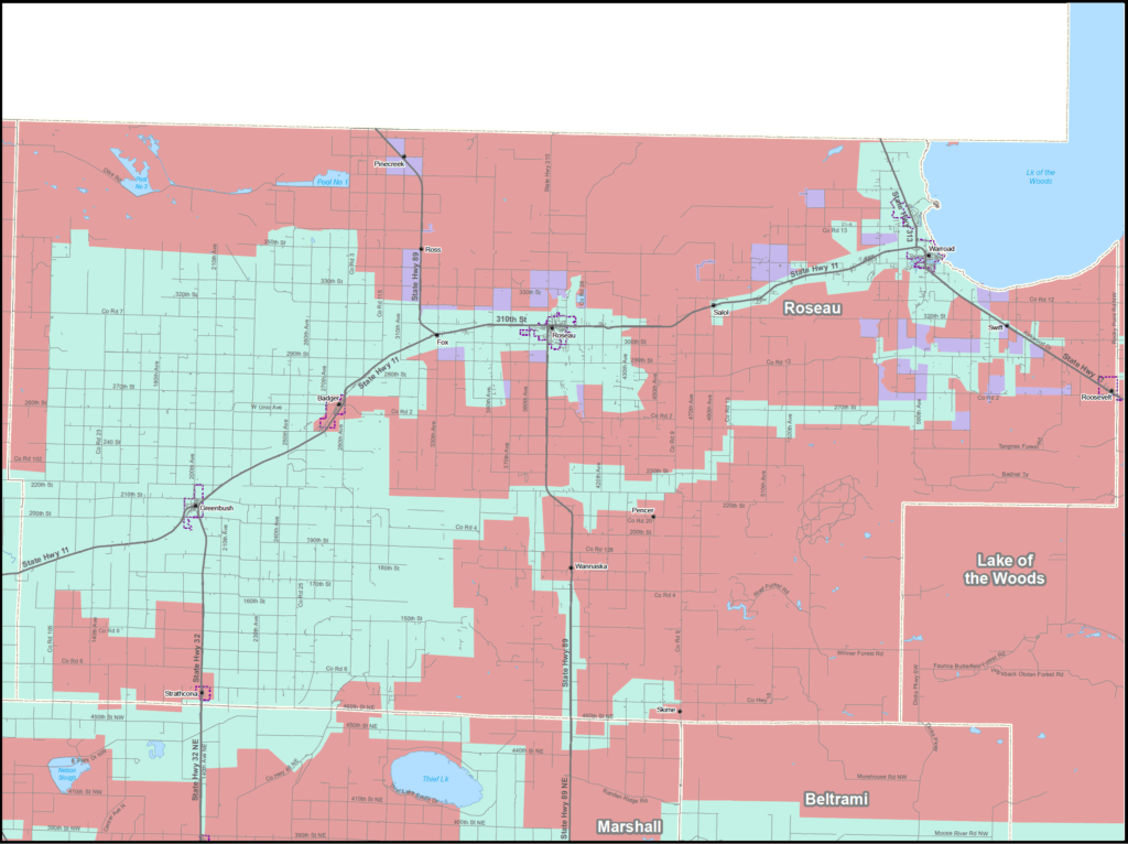 Coverage map graphic