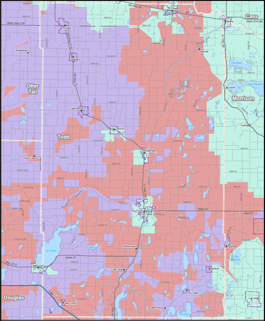 Coverage map graphic
