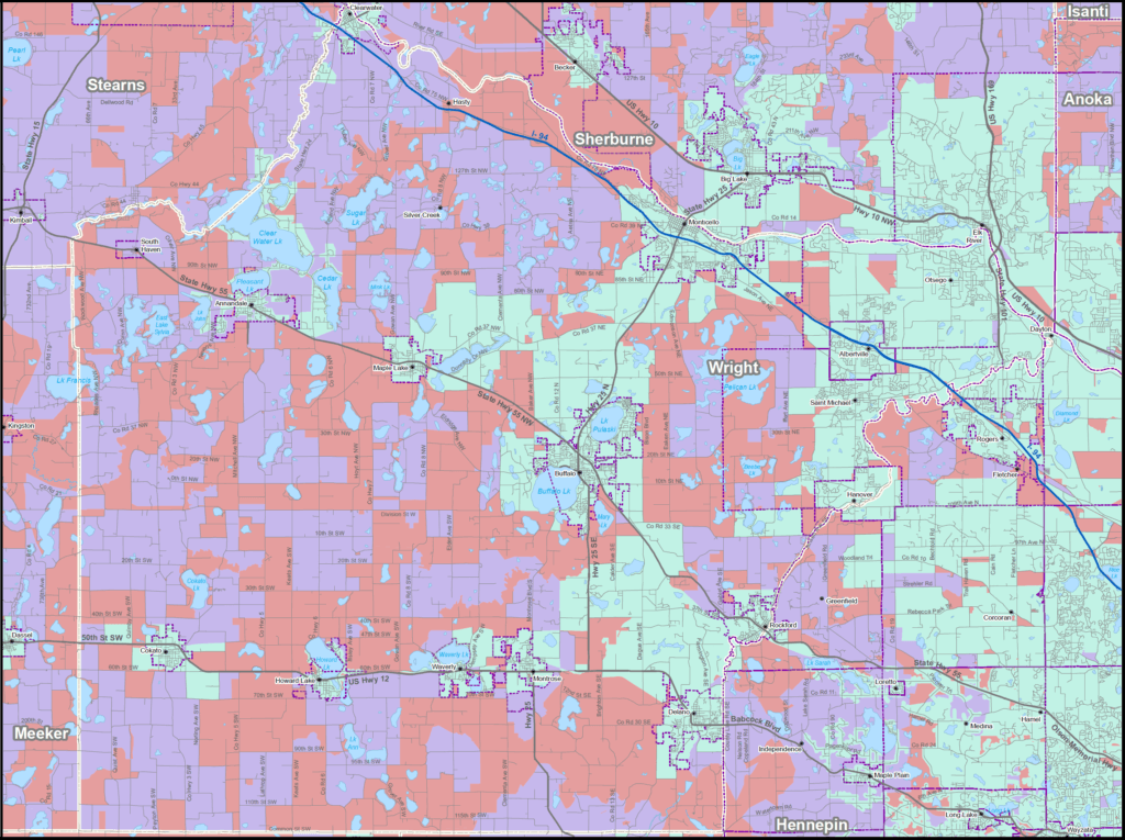 Coverage map graphic
